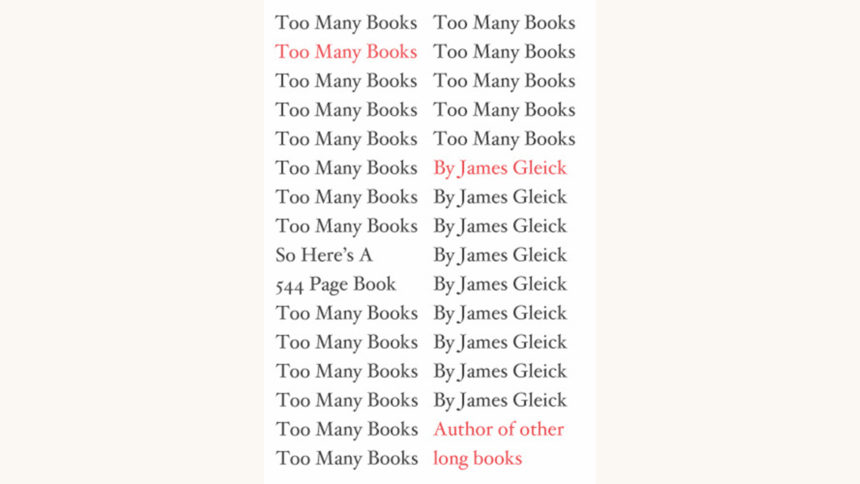 James Gleick: The Information: A History, a Theory, a Flood - "Too Many Books So Here's A 594-Page Book"