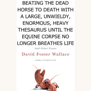 David Foster Wallace: Consider The Lobster - "Beating the Dead Horse to Death with a Large, Unwieldy, Enormous, Heavy Thesaurus Until the Equine Corpse No Longer Breathes Life"