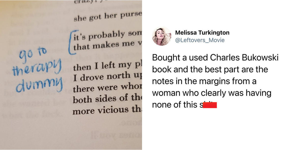 Woman’s Notes In Charles Bukowski Book Go Viral Because, Well, They’re Spot On (28 Pics)