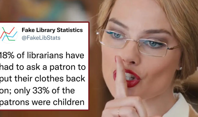 This Anonymous Librarian Posts Hilarious Fake Library Statistics (23 Tweets w/ Author Interview)
