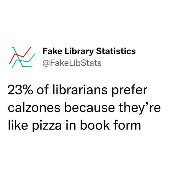 funny fake librarian statistics, memes, tweet, better book titles